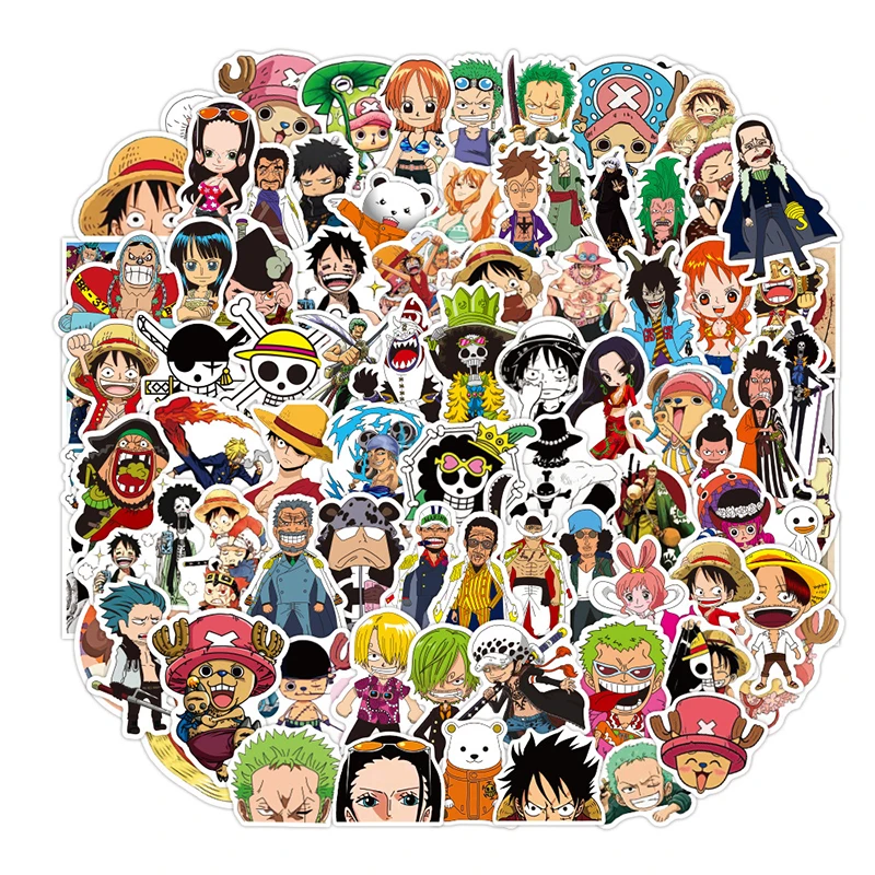 10/50/100 adet Anime Tek Parça Çıkartmalar Graffiti Dizüstü Luffy Zoro Nami Chopper Koleksiyonları nadir Telefon Karakter Çıkartması Oyuncaklar Görüntü 1