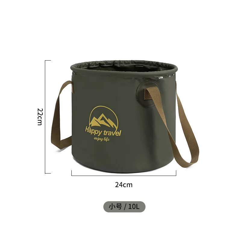10L 20L Açık Taşınabilir Kova Katlanabilir Katlanabilir Su saklama çantası Havzası Seyahat Kamp Yıkama Balıkçılık Çok Amaçlı Görüntü 4