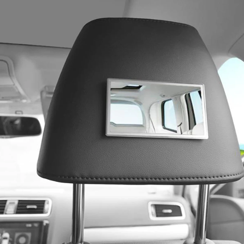 11x6. 5cm Araba makyaj aynası Araba Paslanmaz Çelik Taşınabilir Otomatik Güneş Gölgeleme Visor Aynalar Araba İç Ayna Evrensel Araba-styling Görüntü 1