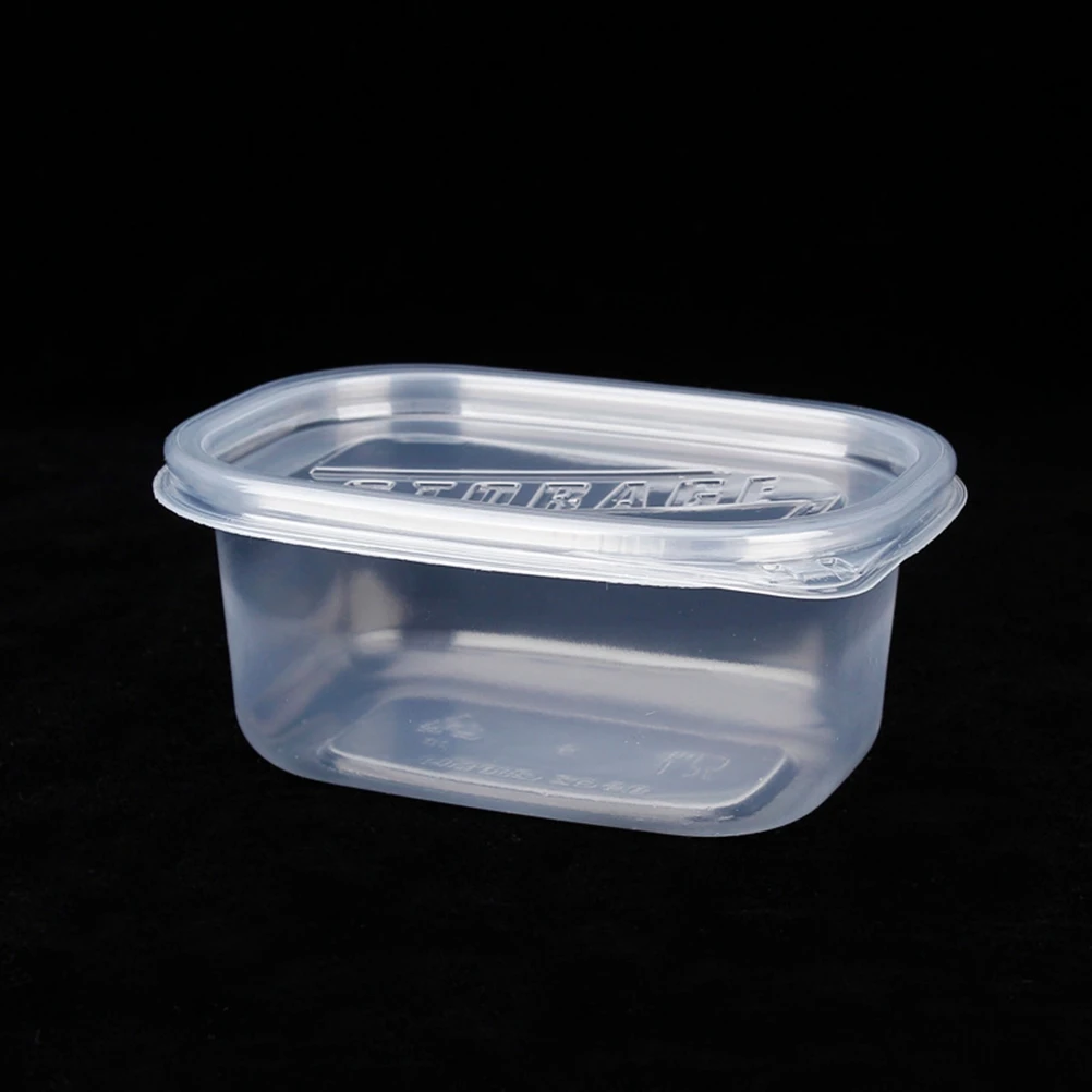 12 adet 280ML Dikdörtgen Plastik Öğle Yemeği Kutuları Tek kullanımlık yemek Kabı Mutfak Mühürlü kutu Meyve Kek için Yeşil Mavi Şeffaf Görüntü 1