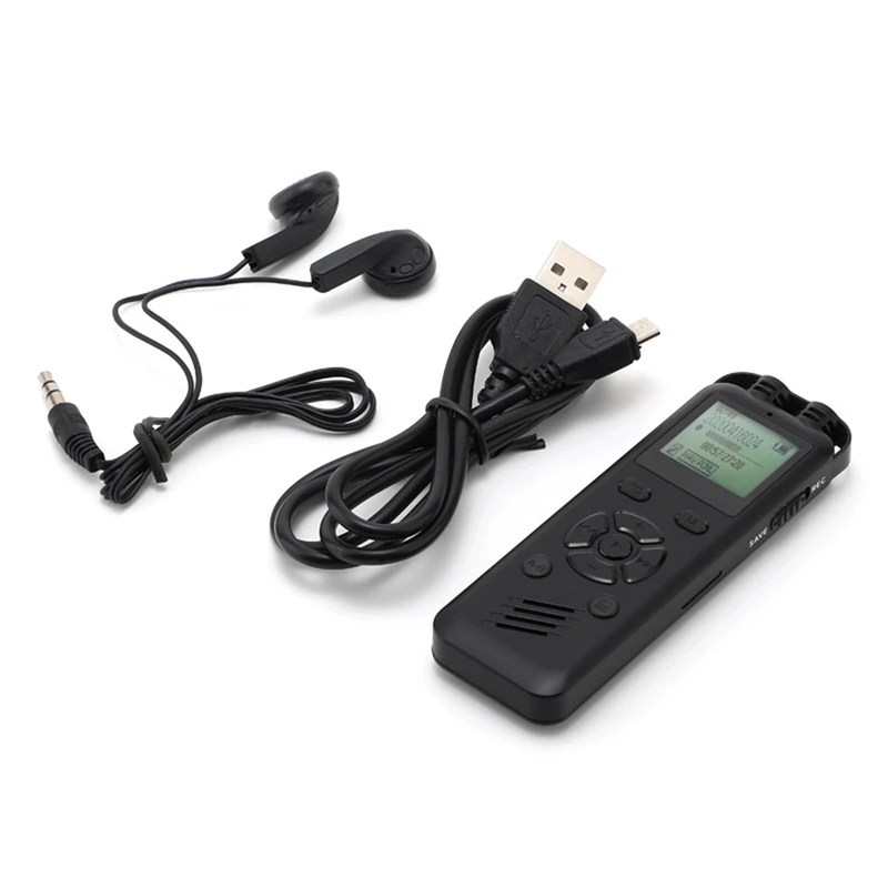 16GB Mini Denoise Telefon kayıt kalemi USB Profesyonel Kulaklık Dijital Ses Kaydedici WAV, MP3 Çalar Görüntü 3
