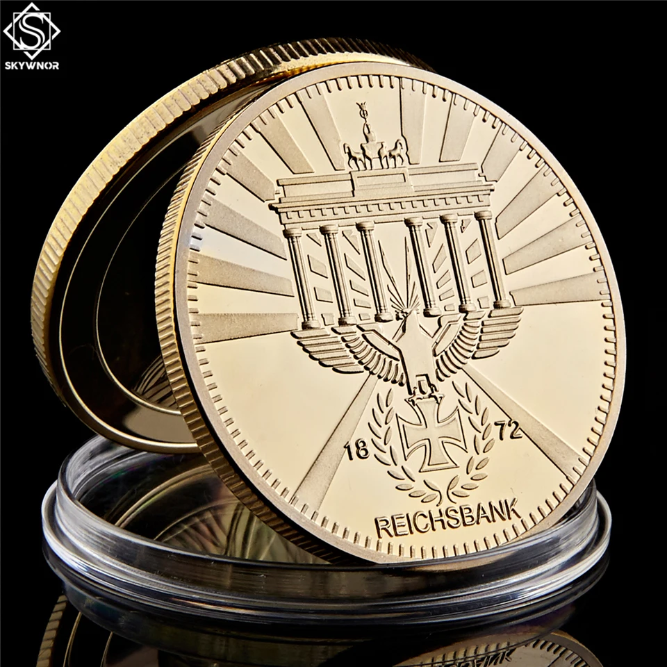 1872 Alman Altın Direktorium Kartal Çapraz Reichsbank 999/1000 Altın Mücadelesi Coin W/ Kutu Koruma Görüntü 2