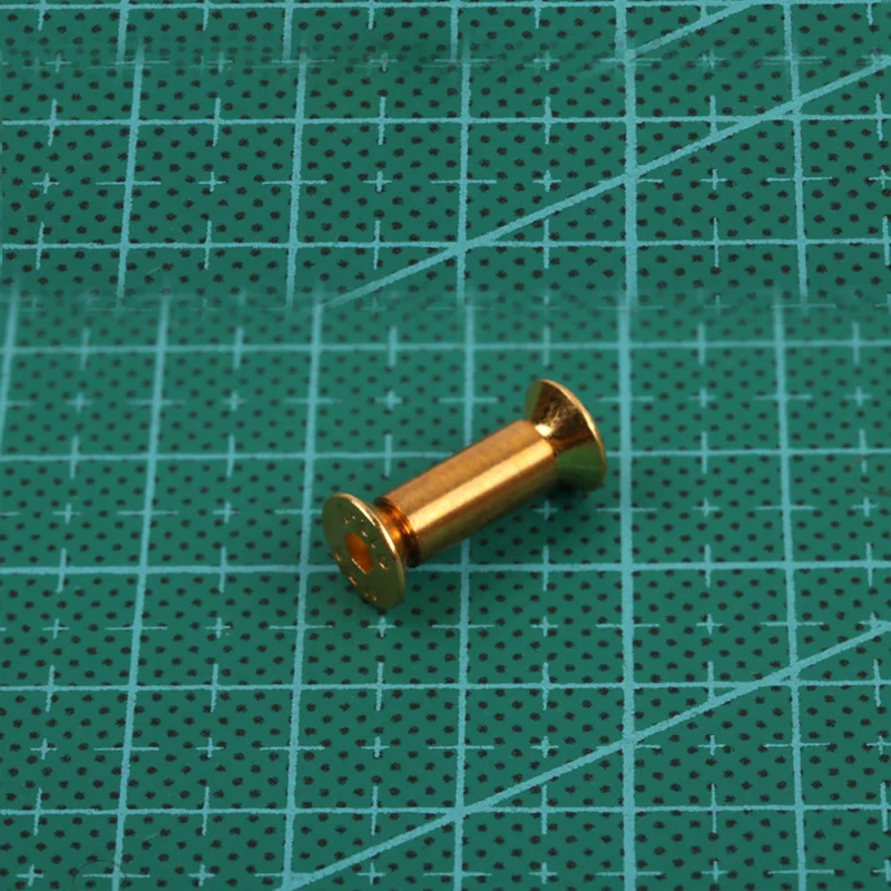2 Adet M4 Altın Bıçaklar vida Perçin DIY araçları İçin malzeme bıçak sapı plaka Sabitleme Erik tarzı Mobilya işleme vidası Görüntü 3