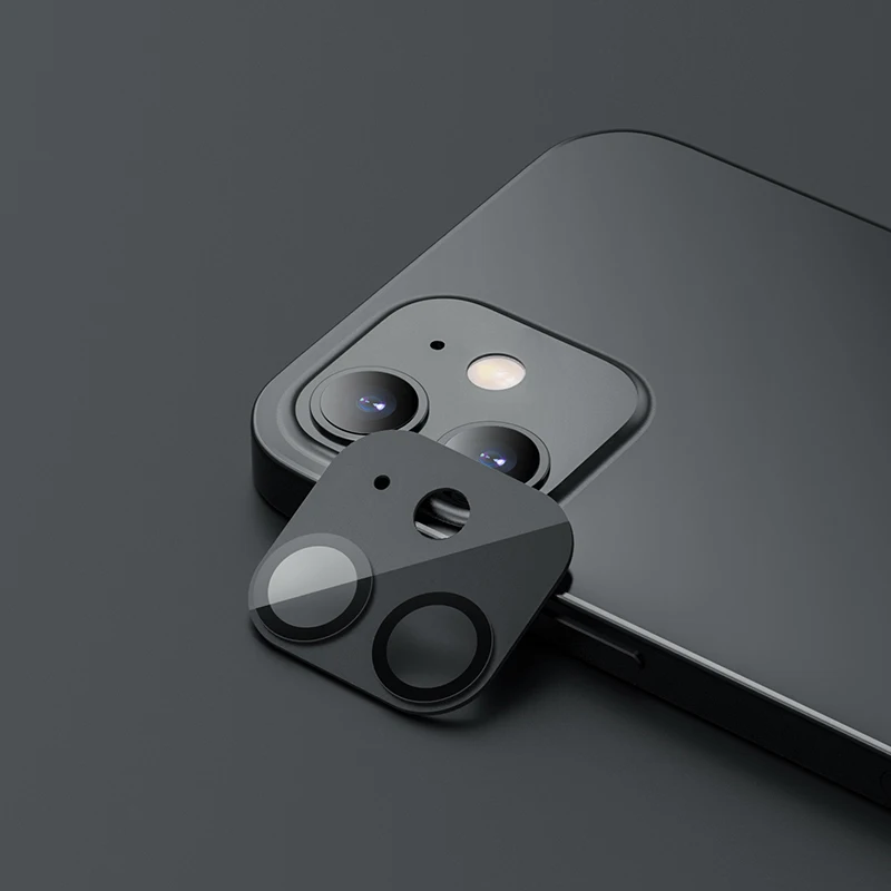 2020 HOCO Şeffaf Kamera Lens İçin esnek Temperli Cam iPhone12 12 mini 12 Pro Max Arka Kapak Lens Ekran Koruyucu Film Görüntü 2