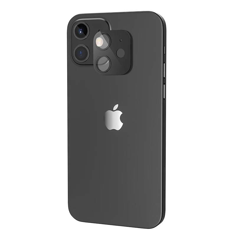 2020 HOCO Şeffaf Kamera Lens İçin esnek Temperli Cam iPhone12 12 mini 12 Pro Max Arka Kapak Lens Ekran Koruyucu Film Görüntü 3