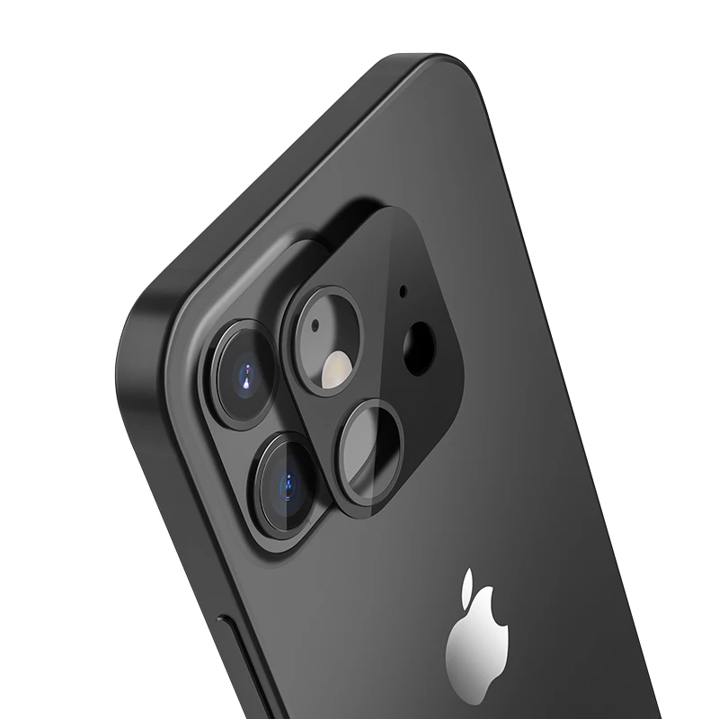 2020 HOCO Şeffaf Kamera Lens İçin esnek Temperli Cam iPhone12 12 mini 12 Pro Max Arka Kapak Lens Ekran Koruyucu Film Görüntü 4