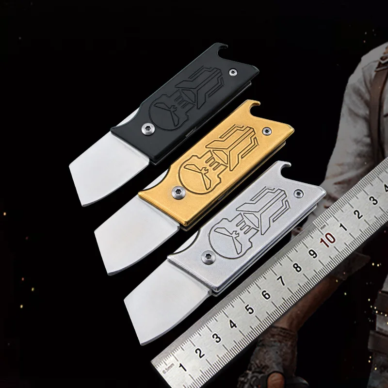 2022New Taşınabilir Survival EDC Gadget Anahtarlık Kolye Açık Katlanır Bıçak Mini Katlanır Bıçak şişe açacağı hayatta kalma bıçağı Görüntü 1