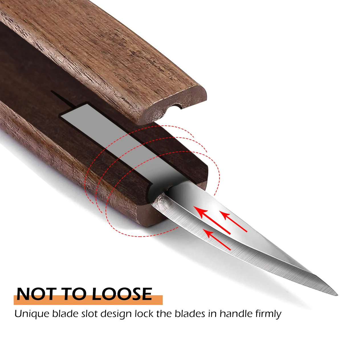 3/5 adet Ahşap Keski El Aracı Ahşap Oyma Bıçağı Seti Ceviz Kolu Oyma Bıçağı DIY Soyma Ahşap Oyma Kaşık Oyma Kesici Görüntü 4