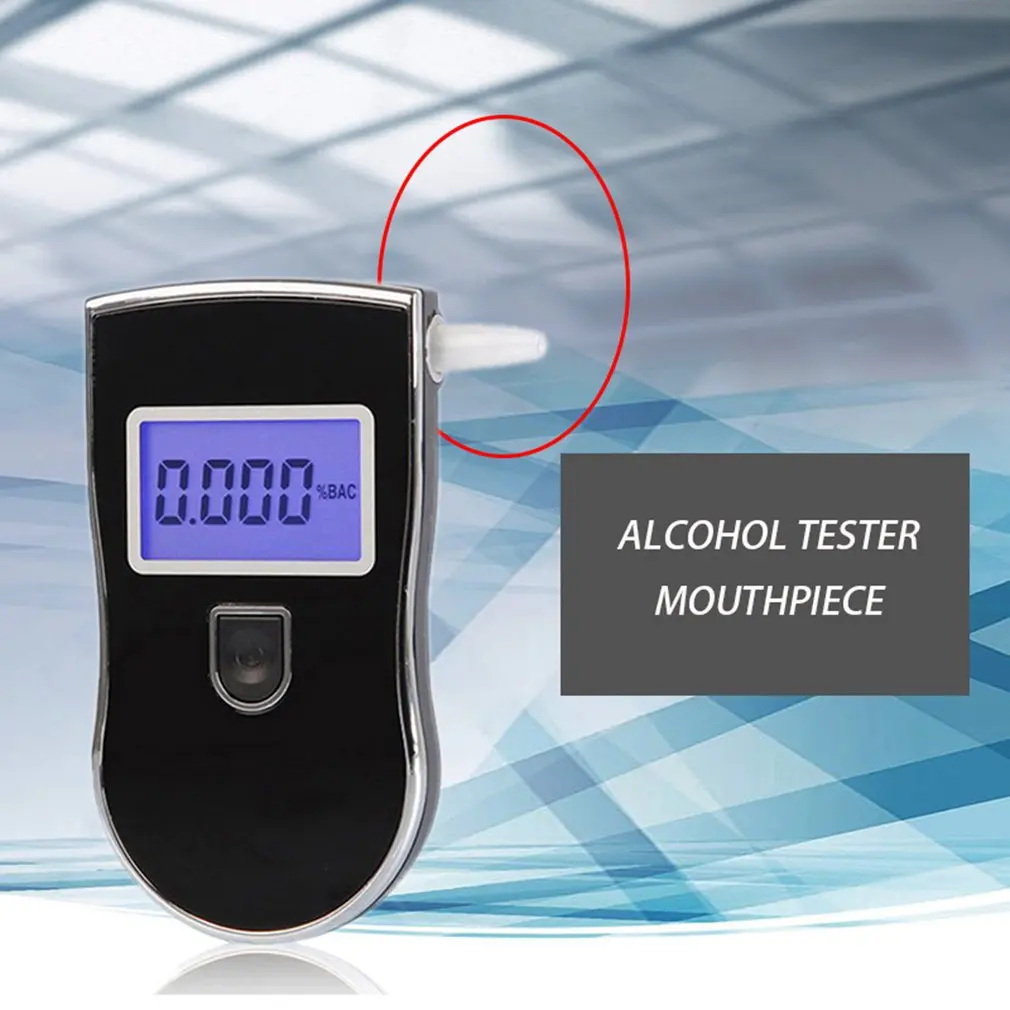 50 Adet Dayanıklı Ağızlıklar AT-818 Nefes Alkol Test Cihazı Breathalyzer Dijital Breathalyzer erkek Üfleme Nozulları Ağızlıklar Görüntü 4