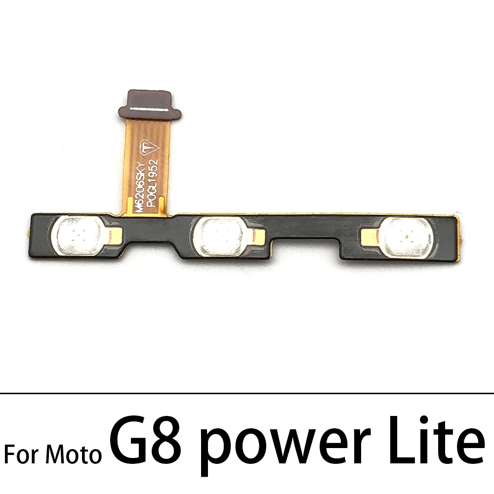 50 Adet, ses Düğmesi Güç Açma Kapama Düğmesi Flex motorola kablosu Moto G5 G6 G4 G8 G7 G9 Artı Oyun Güç Lite Bir Hiper Görüntü 2