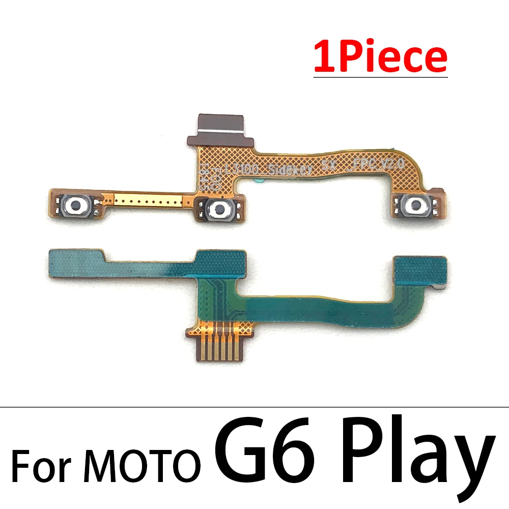 50 Adet, ses Düğmesi Güç Açma Kapama Düğmesi Flex motorola kablosu Moto G5 G6 G4 G8 G7 G9 Artı Oyun Güç Lite Bir Hiper Görüntü 3