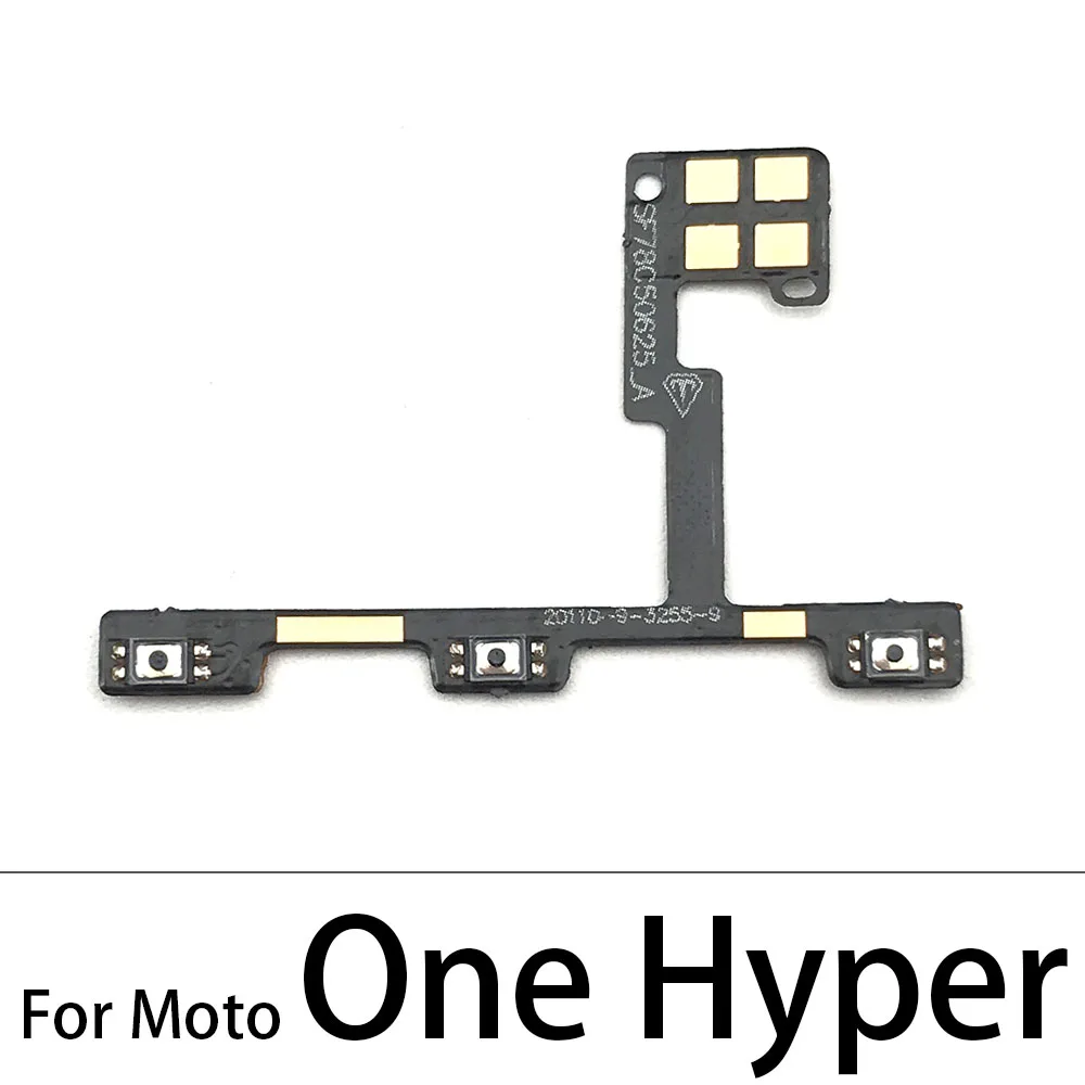 50 Adet, ses Düğmesi Güç Açma Kapama Düğmesi Flex motorola kablosu Moto G5 G6 G4 G8 G7 G9 Artı Oyun Güç Lite Bir Hiper Görüntü 4