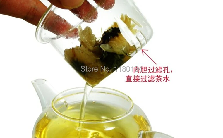 8 ADET / GRUP sıcak satış mini yüksek sıcaklığa dayanıklı 250 ml cam çaydanlık ve 50 ml çift cam çay bardağı OL 0019 Görüntü 4