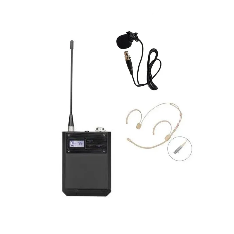 AD4D Dijital UHF Kablosuz Sahne Microfonoe Gerçek Çeşitlilik Çift Kanallı Mikrofon KSM8 El Yaka Kulaklık KSM9 Mikrofon Görüntü 4