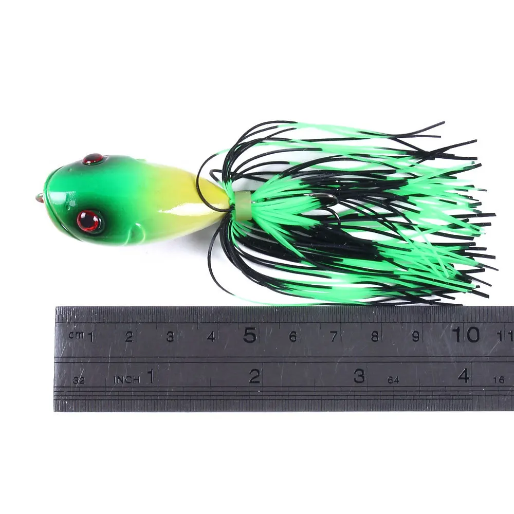 Balıkçılık Lures Silikon Etek Popper 4.6 cm 11g Pike Wobblers Balık Rattlin Sert Yem Yapay Olta takımı Cazibesi Crankbait Görüntü 1