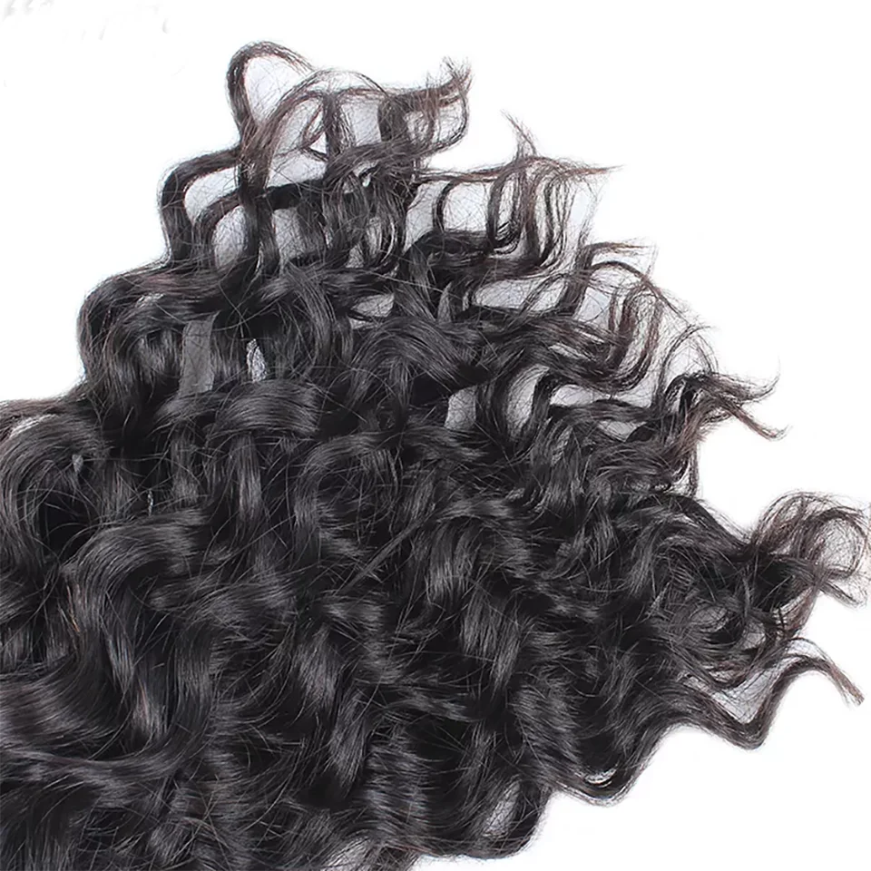 Bant İnsan Saç Derin dalga uzantıları 100 % Gerçek Remy insan saçından örülmüş Yapıştırıcı Tutkal Salon İçin Yüksek Kalite Kadın için Görüntü 4