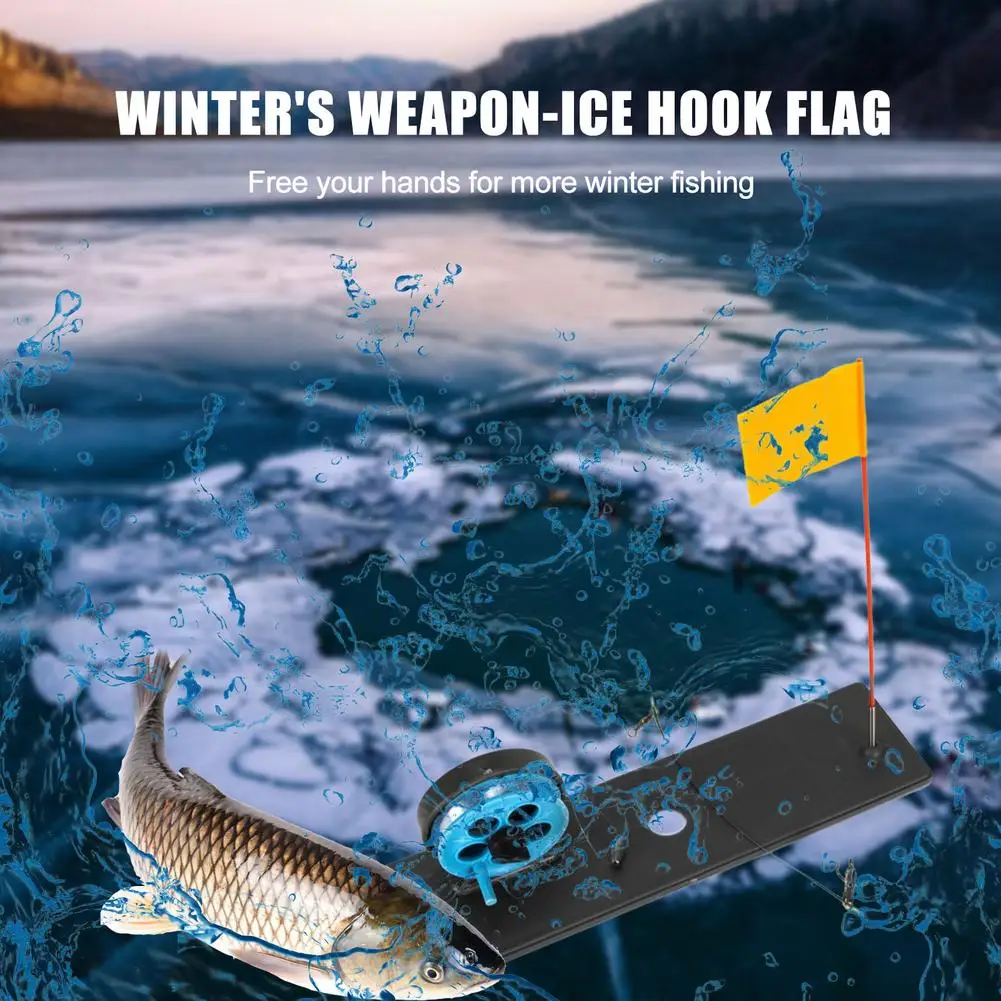 Buz Olta İpucu-up Otomatik Buz Olta İpucu Up Bayrak İşaretleyici İle Taşınabilir Kış Balıkçılık Aksesuarları Erkekler Ve Kadınlar İçin Görüntü 2