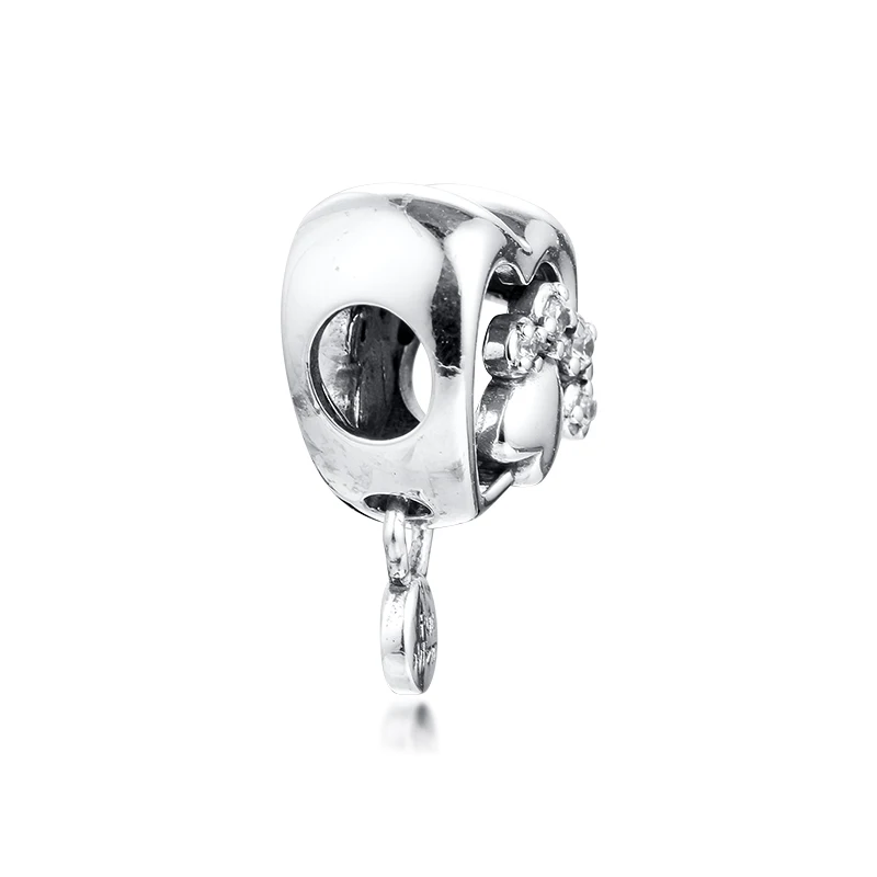CKK Fit Avrupa Bilezikler Pençe Baskı ve Kalp Charms Gümüş 925 Orijinal Boncuk Takı Yapımı için Gümüş Berloques Görüntü 3