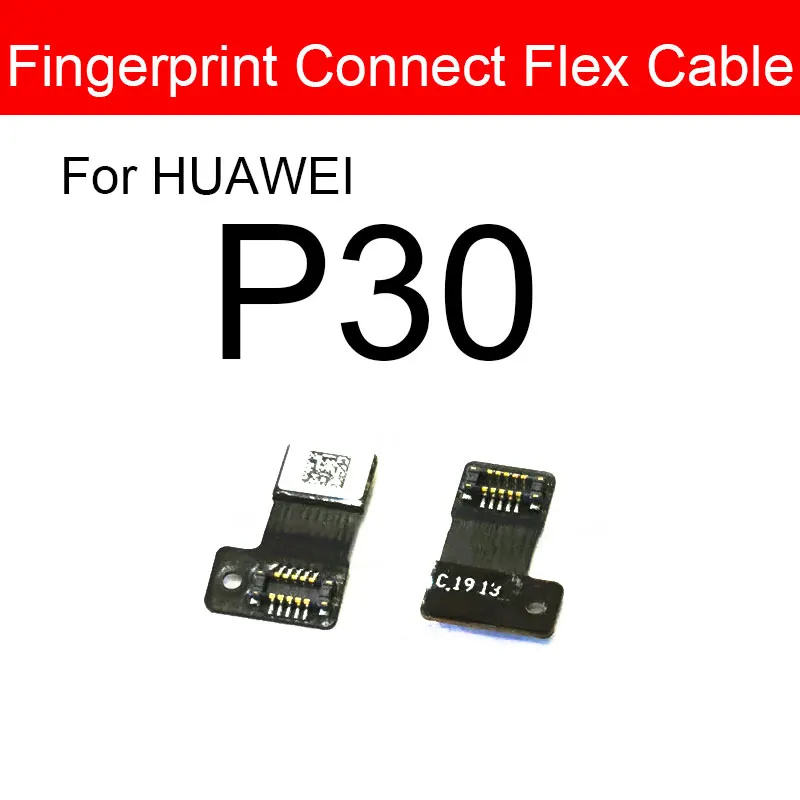 Ev Düğmesi Parmak İzi Sensörü Flex Kablo Şerit İçin Huawei P30 P30 Pro P30Pro Menü Parmak İzi Tarayıcı Dönüş Anahtarı Onarım Parçaları Görüntü 1