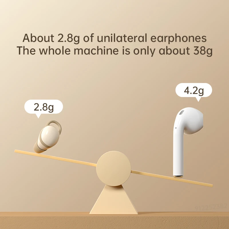 Kablosuz kulaklıklar Bluetooth Tws Kulak Gürültü İptal Kulakiçi Mini Uyku Bluetooth Kulaklıklar İphone 14 Promax Görüntü 2