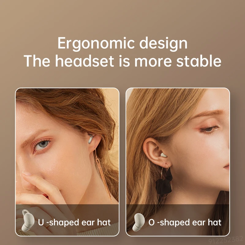 Kablosuz kulaklıklar Bluetooth Tws Kulak Gürültü İptal Kulakiçi Mini Uyku Bluetooth Kulaklıklar İphone 14 Promax Görüntü 5