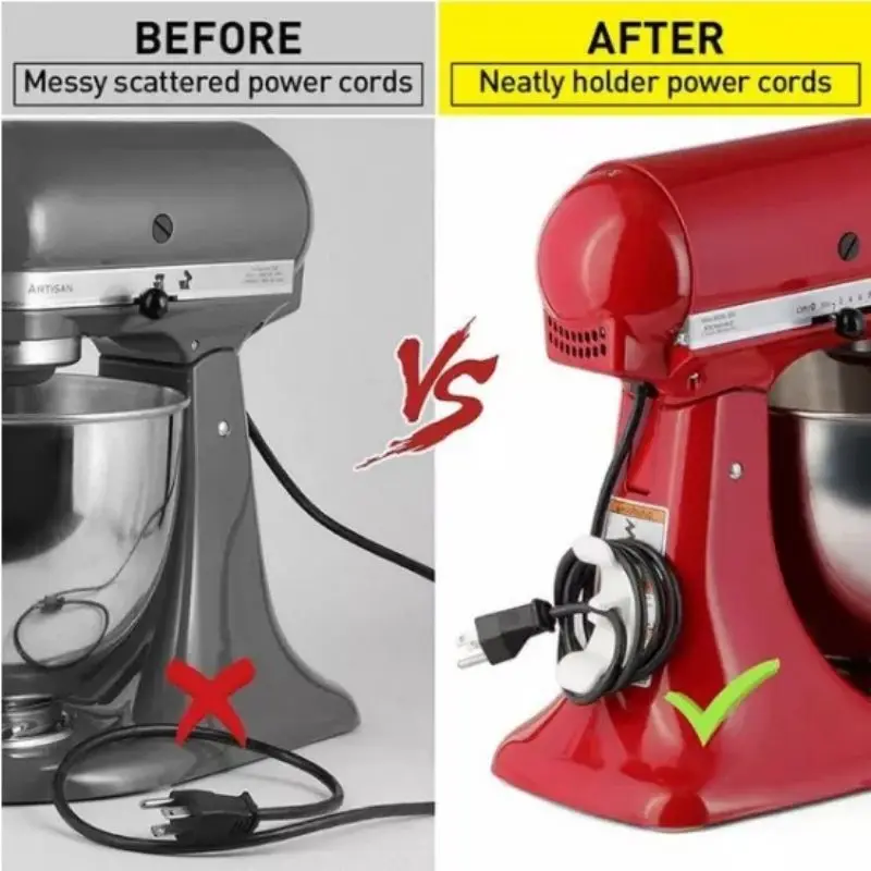 Kordon organizatör mutfak Aletleri için Uygun Hava Fritözleri Kahve Makineleri şarj kablosu koruyucu sarıcı Görüntü 5