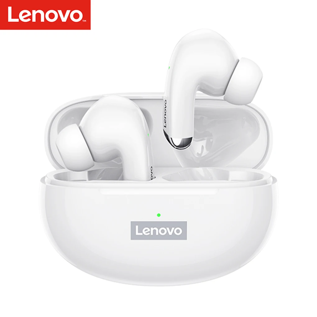 Lenovo LP5 Bluetooth Kulaklık 9D Stereo Su Geçirmez Kablosuz iphone için kulaklıklar İçin Xiaomi Bluetooth mikrofonlu kulaklıklar Görüntü 1