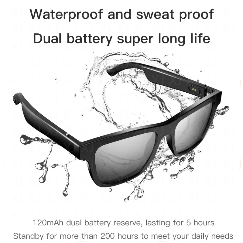 Lenovo Xiaomi 2022 Akıllı Gözlük Sürüş Güneş Gözlüğü Müzik Dinleme Bluetooth Ses Gözlük Bluetooth Kulaklık Kablosuz Earb Görüntü 1