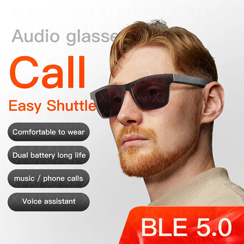 Lenovo Xiaomi 2022 Akıllı Gözlük Sürüş Güneş Gözlüğü Müzik Dinleme Bluetooth Ses Gözlük Bluetooth Kulaklık Kablosuz Earb Görüntü 2