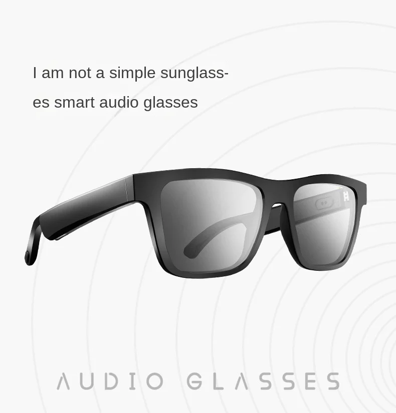 Lenovo Xiaomi 2022 Akıllı Gözlük Sürüş Güneş Gözlüğü Müzik Dinleme Bluetooth Ses Gözlük Bluetooth Kulaklık Kablosuz Earb Görüntü 5