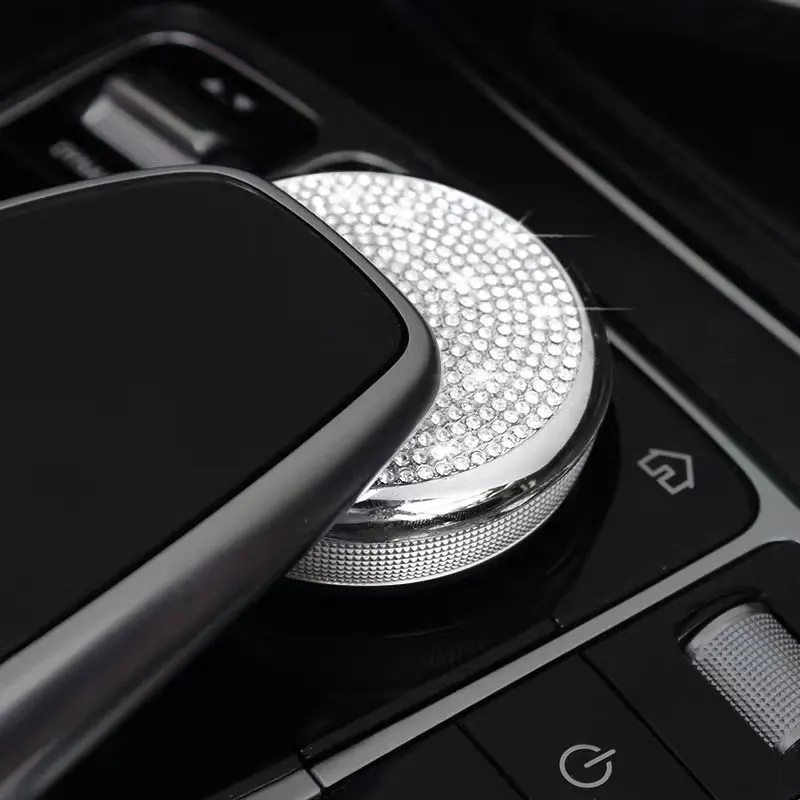 Mercedes Benz C GLC Sınıfı W205 X253 Merkezi Konsol Trim Elmas Kapak Kristal Sticker İç Aksesuarları Modifikasyonu Görüntü 3