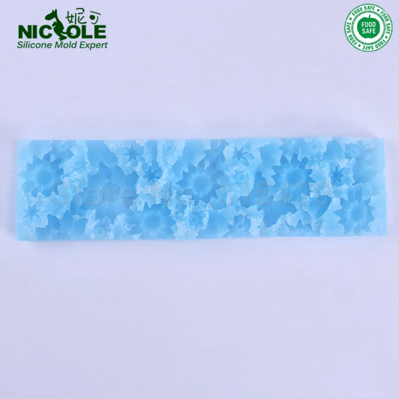 Nicole El Yapımı Silikon Çiçek Mat Sadece D0019 ve D0020 Silikon Loaf Sabun Kalıp İçin Kullanılan Görüntü 1