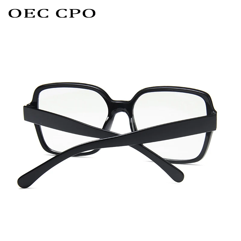 OEC CPO Vintage Çerçeve Gözlük Erkek Kadın Şeffaf gözlük Retro Kare Optik Lens Gözlük Nerd Şeffaf Lens Gözlük O405 Görüntü 2