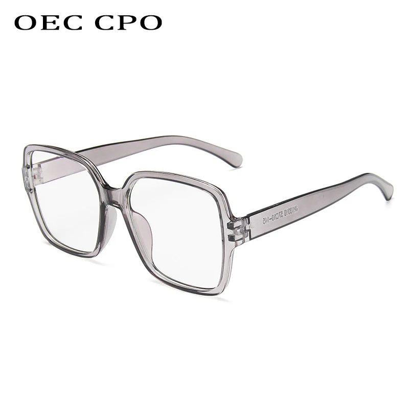 OEC CPO Vintage Çerçeve Gözlük Erkek Kadın Şeffaf gözlük Retro Kare Optik Lens Gözlük Nerd Şeffaf Lens Gözlük O405 Görüntü 3