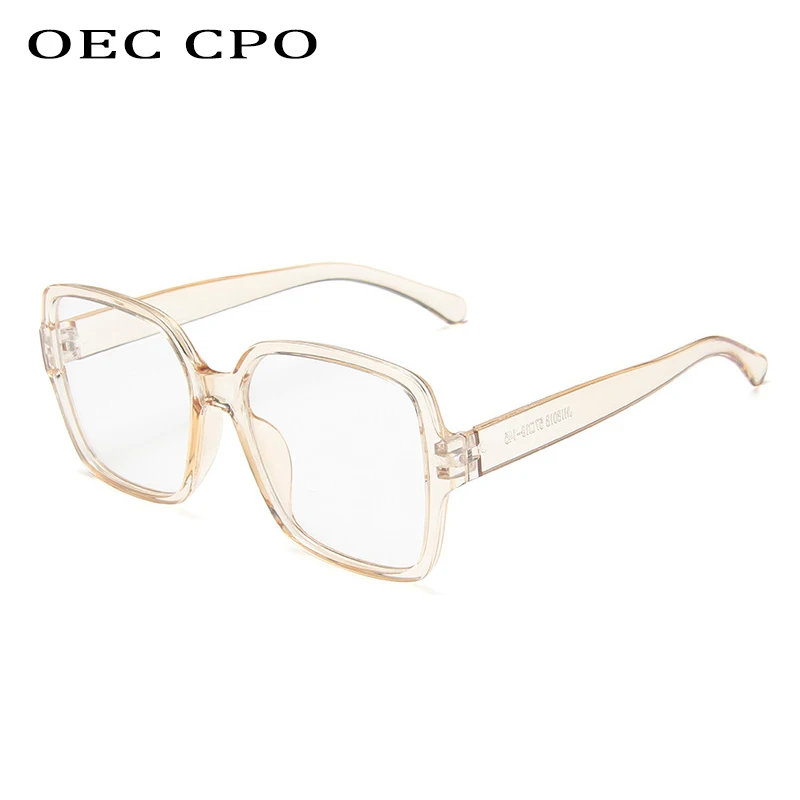 OEC CPO Vintage Çerçeve Gözlük Erkek Kadın Şeffaf gözlük Retro Kare Optik Lens Gözlük Nerd Şeffaf Lens Gözlük O405 Görüntü 4