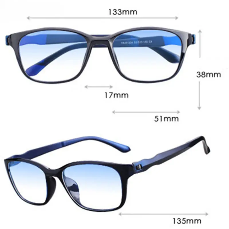 Okuma gözlüğü Kadın Erkek Anti Mavi ışınları Presbiyopi Gözlük Anti Yorgunluk Bilgisayar Gözlük +1.5 +2.0 +2.5 +3.0 +3.5 +4.0 Görüntü 4