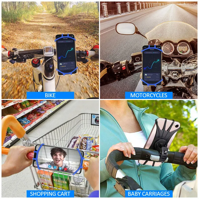 RYRA Bisiklet telefon tutucu Standı Darbeye Dayanıklı GPS Destek Braketi Kolu Telefonu Aksesuarları Sürme Bisiklet Bisiklet Bisiklet Görüntü 3