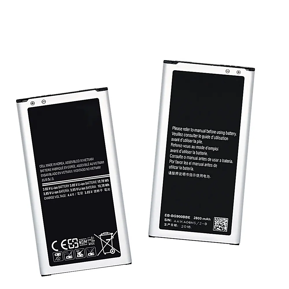 Samsung GALAXY G900 S5 G900S G900İ G900F G900H 2800mAh Yeni Orijinal EB-BG900BBE pil  Görüntü 3