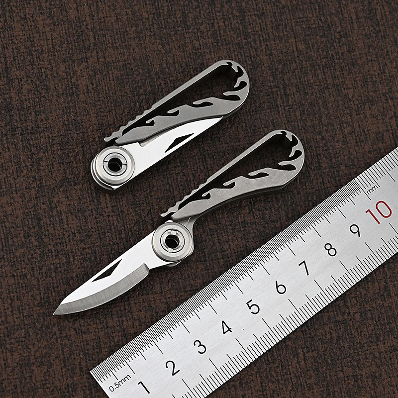 Titanyum Mamba Anahtarlık Katlanır Bıçak EDC Cep Bıçaklar Keskin Programı Taşınabilir Kurye Unboxing Bıçak Açık Araçları Ücretsiz Bıçak Görüntü 2