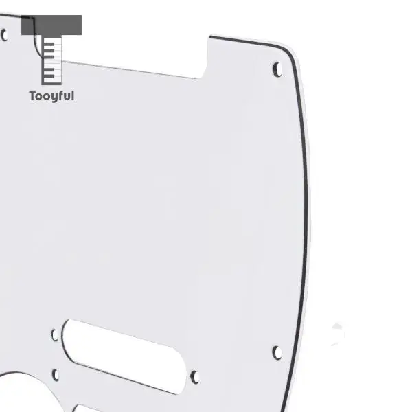 Tooyful Yüksek Kalite Beyaz 3 Kat PVC Elektro Gitar Pickguard Telecaster Strat Tarzı Yedek Elektro Gitar Toptan Görüntü 1