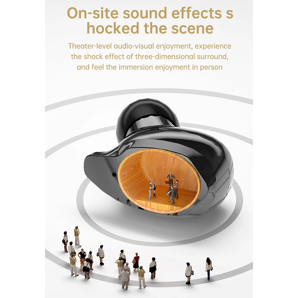 TWS Kulaklık kablosuz bluetooth 5.1 Kulaklık IPX7 Su Geçirmez Spor Moda Kulaklık Gürültü Azaltma Kulaklık Görüntü 3
