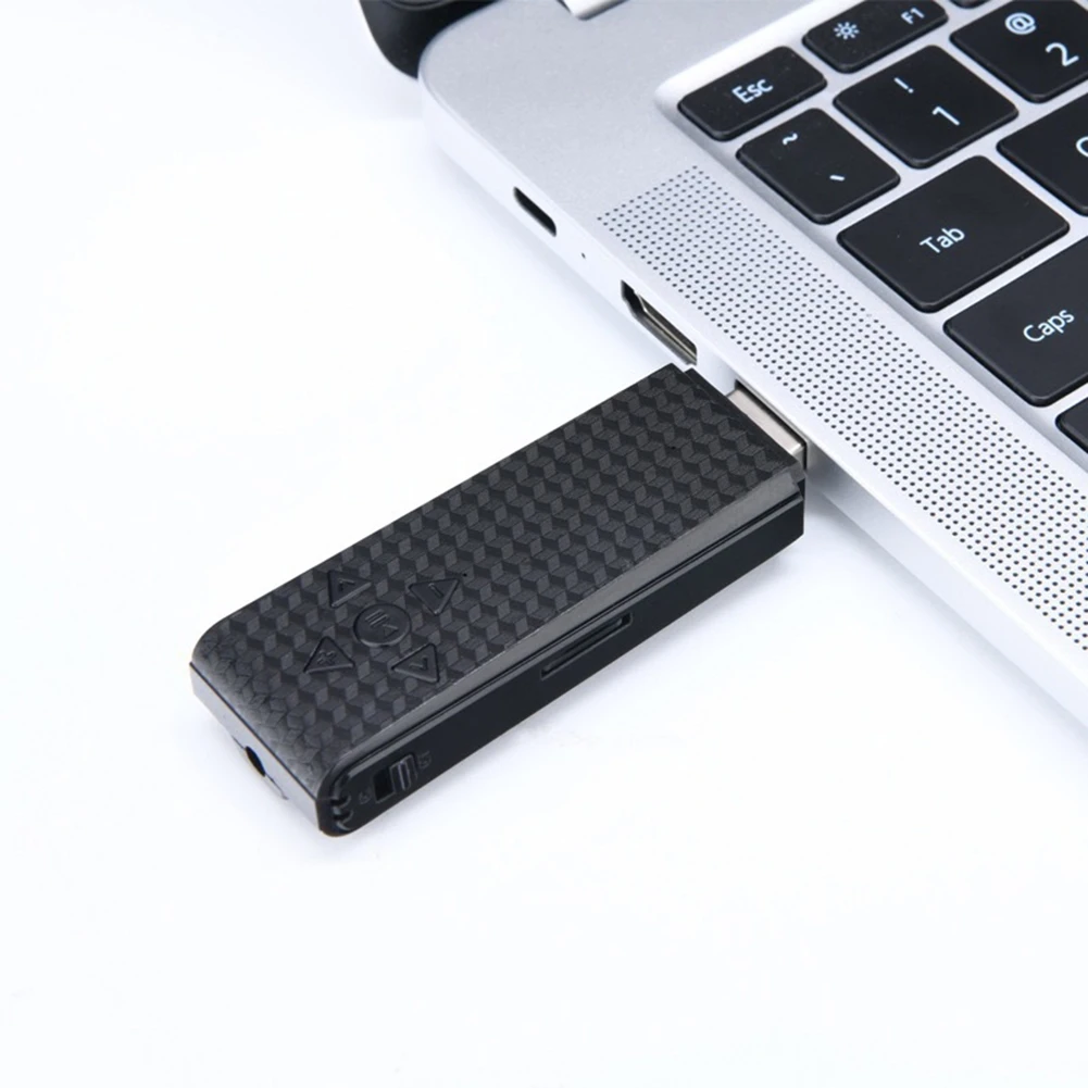 USB Dijital Ses Kaydedici USB2. 0 MP3 Çalar Gürültü Azaltma Konferans Tek Tuşla Kayıt U Disk kayıt kalemi 180 mAh Görüntü 4