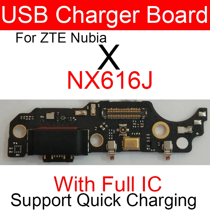 USB Şarj Kurulu ZTE Nubia Kırmızı Sihirli 3 3S Mars X NX616J NX619J NX629J Kırmızı Şeytan NX609J USB şarj doku Kurulu Onarım Parçaları Görüntü 5