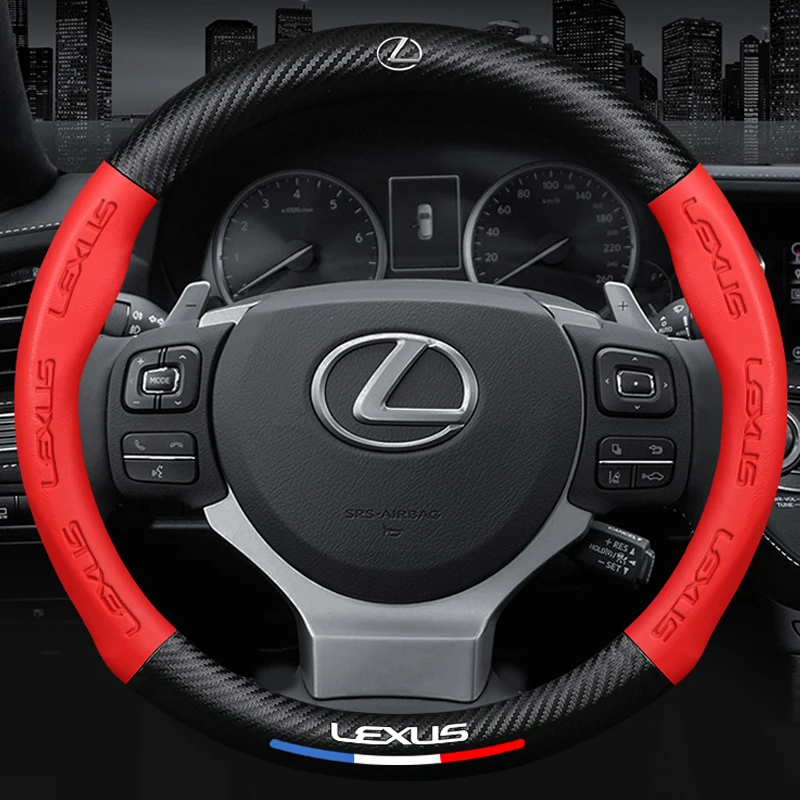 Uygulanabilir Lexus Es200es300 Rx300 nx200 es240ct200h karbon fiber direksiyon kılıfı Görüntü 2