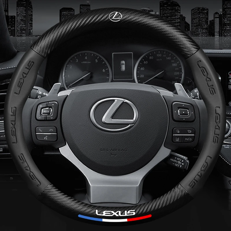 Uygulanabilir Lexus Es200es300 Rx300 nx200 es240ct200h karbon fiber direksiyon kılıfı Görüntü 3