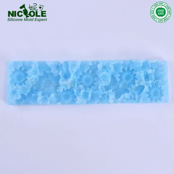 Nicole El Yapımı Silikon Çiçek Mat Sadece D0019 ve D0020 Silikon Loaf Sabun Kalıp İçin Kullanılan 2