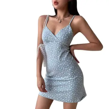 VONDA Uzun Maxi Elbise 2022 Sonbahar Bohemian Kadınlar Çiçek Baskılı Fırfır Parti Sundress Seksi V Yaka Kelebek Kollu gündelik elbise satın almak online | Kadın giyim / Birebiregitim.com.tr 11