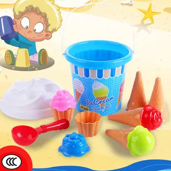 Plaj oyuncakları Set Dondurma ve Kek Serisi kum Kalıp Seti, 11 Parça oyuncak seti