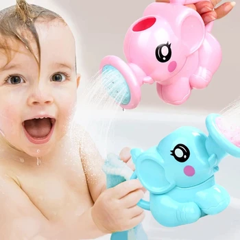 ABS Bebek Banyo Oyuncakları Güzel Plastik Fil Şekli Su Sprey Çocuklar için Karikatür Duş Plaj Yüzme Çocuklar Sulama Oyuncaklar 1