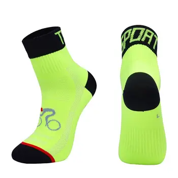 Açık spor çorapları Spor Nefes Bisiklet Çorap Erkekler Kadınlar Dağ Bisikleti Çorap Ayakları Korumak Esneklik Koşu futbolcu çorapları